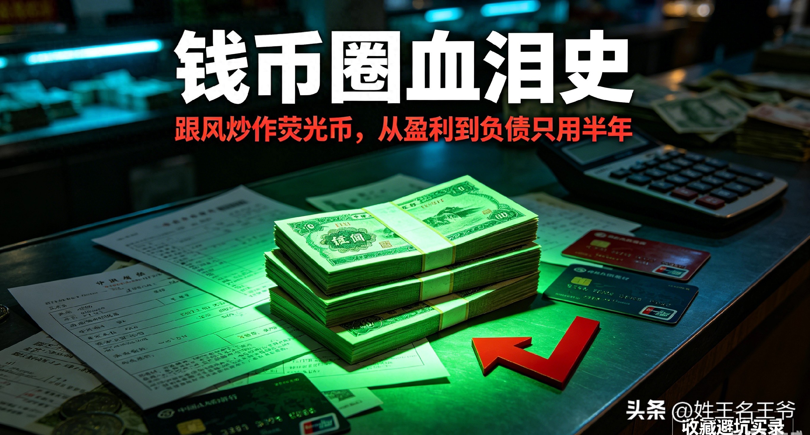钱币圈血泪史:跟风炒作荧光币,从盈利到负债只用半年
