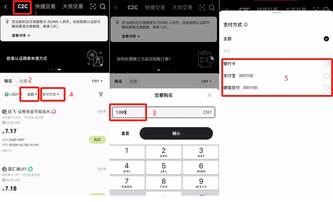 欧易OKX买USDT教程：从购买到提币一次搞懂