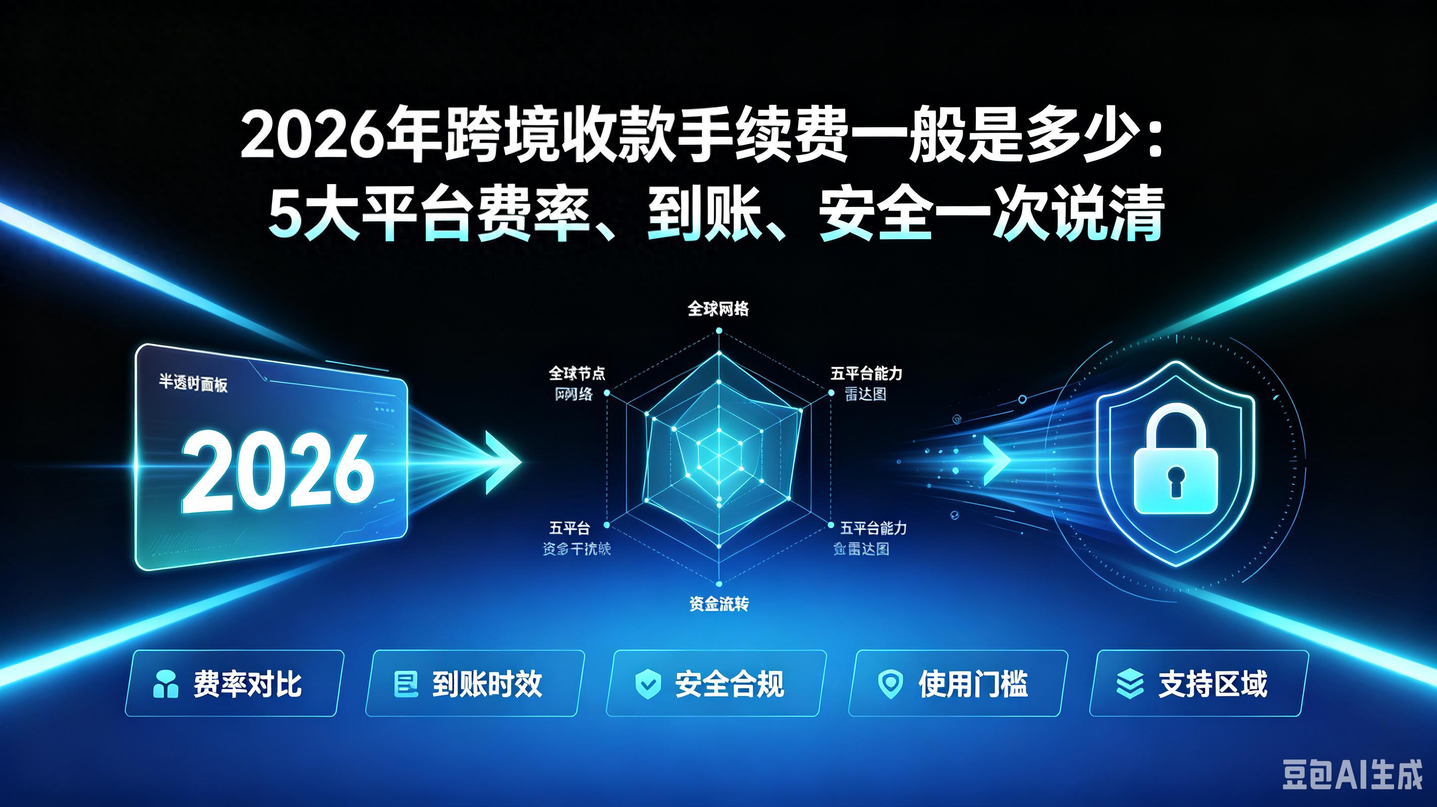 2026跨境收款手续费一般多少：5大平台费率、到账、安全一次说清