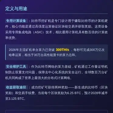 比特币挖矿机工作原理_比特币 挖矿 原理_比特币挖矿机硬件组成