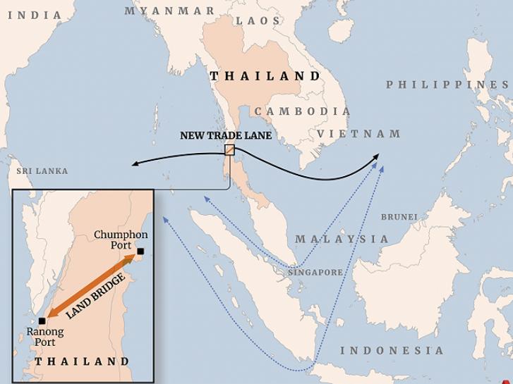 开凿运河行不通,泰国又要修建克拉陆桥,能如愿取代马六甲海峡吗