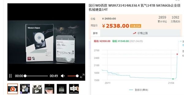 显卡之后 挖矿生生把硬盘挖涨价了:到底咋回事?