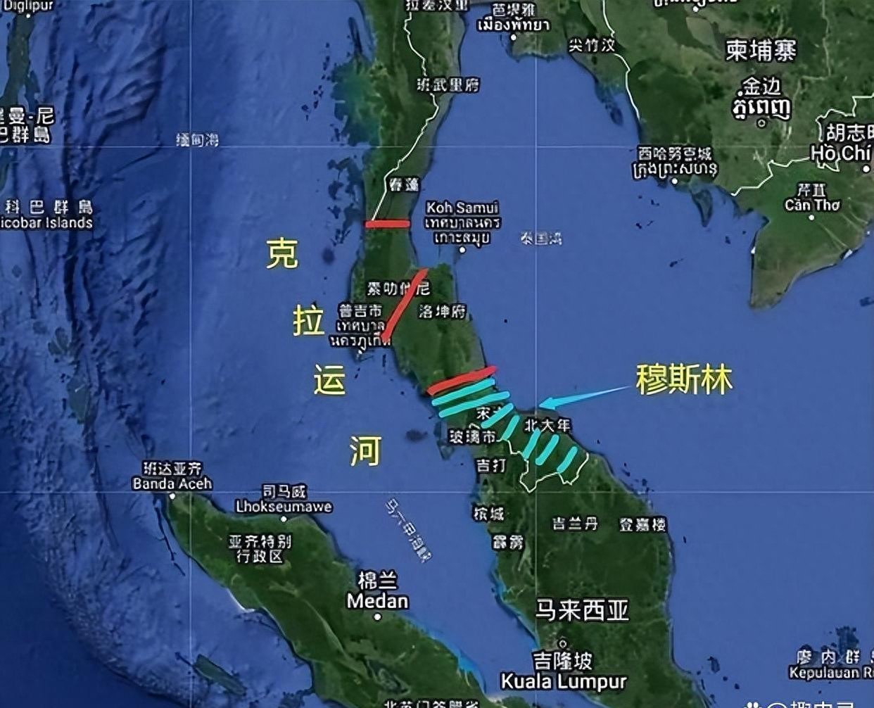 能绕开马六甲的克拉运河,三百年始终无法动工,四大死结卡死项目