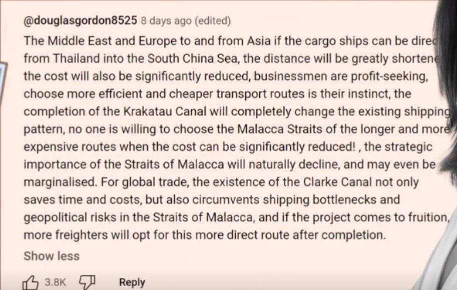 美论坛：如果挖通了泰国克拉运河，马六甲海峡对中国来说还重要吗