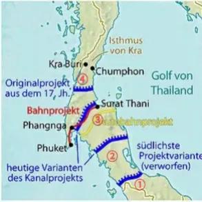 克拉运河最合适的路线在哪里？