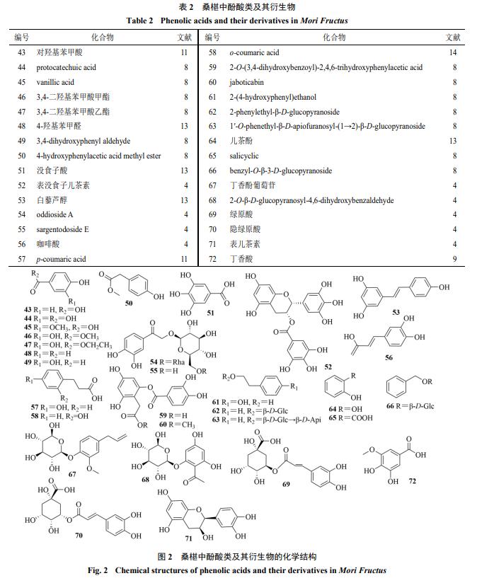 桑椹化学成分与药理作用研究进展