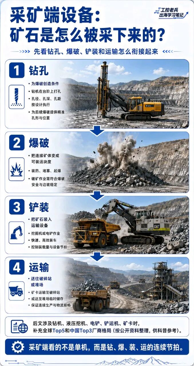 一文看懂采矿端设备：流程、设备位置和主流厂家Top榜