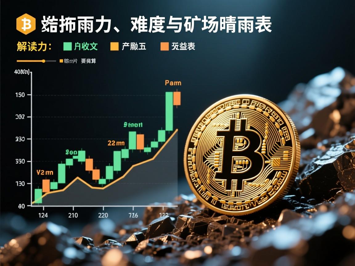 比特币挖矿行情分析图,解读算力、难度与收益的矿场晴雨表