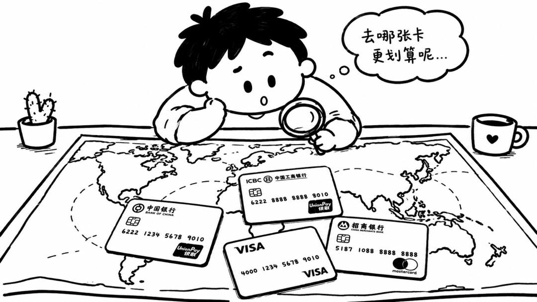 出国刷卡攻略，Visa、Master、银联别选错，看完才发现错太久！